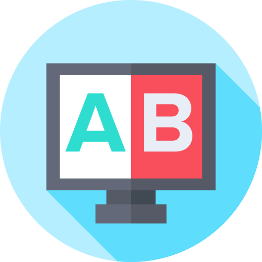 Ícone representando o teste A/B