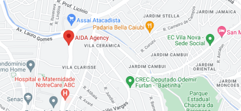 Localização da AIDA Agency